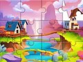 Гульня Пазл: вёска  онлайн
