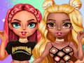 Гульня Выклік Rainbow Girls Dress Up  онлайн