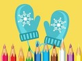 Гульня Кніжка-размалёўка: мілая зімовая вопратка  онлайн