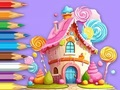 Гульня Кніжка-размалёўка: Lollipop House  онлайн