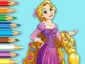 Гульня Кніжка-размалёўка: Прынцэса Рапунцэль  онлайн