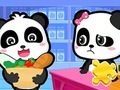 Гульня Пазл: Супермаркет Baby Panda  онлайн