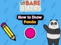 Гульня We Bare Bears Як намаляваць панду  онлайн