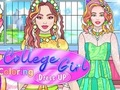 Гульня Студэнтка размалёўка Dress Up  онлайн