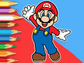 Гульня Кніжка-размалёўка: Mario Happy Skating  онлайн