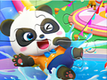 Гульня Галаваломка: Аквапарк Baby Panda  онлайн
