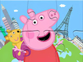Гульня Галаваломка з Jigsaw: Peppa падарожнічае вакол онлайн