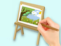 Гульня Кніжка-размалёўка: Paysage Drawing Board  онлайн