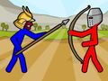Гульня Сутыкненне Каралеўства Stickman онлайн