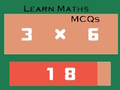 Гульня Вывучэнне матэматыкі MCQ  онлайн