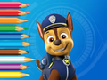 Гульня Кніжка-размалёўка: Paw Patrol Chase  онлайн