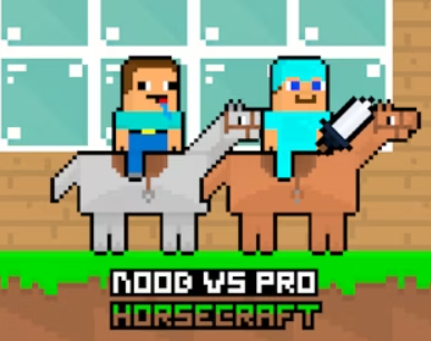 Гульня Noob супраць Pro HorseCraft  онлайн