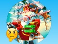 Гульня Round Jigsaw Puzzle Збірай смешныя калядныя малюнкі  онлайн