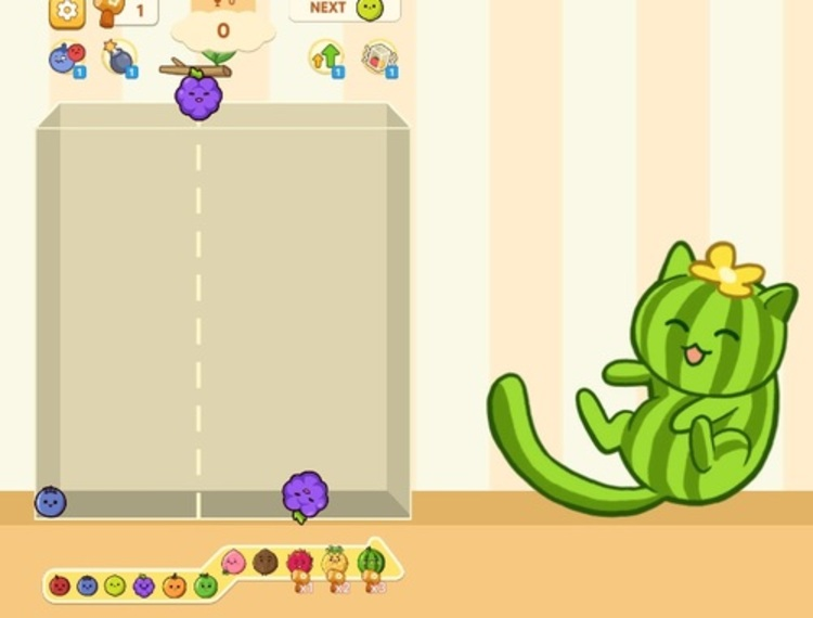 Гульня Гульня Fruit Merge Juicy Drop  онлайн