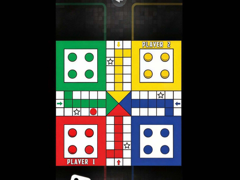 Гульня Шматкарыстальніцкая гульня Ludo  онлайн