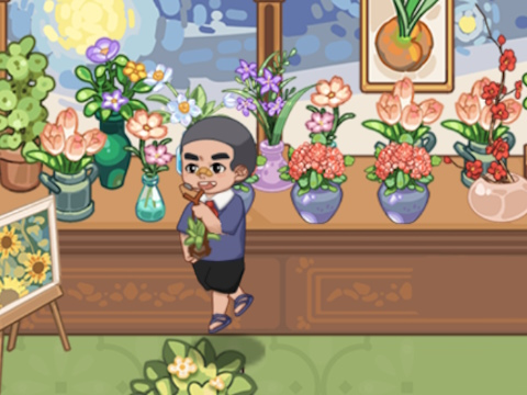 Гульня Mart Puzzle Flower Match онлайн