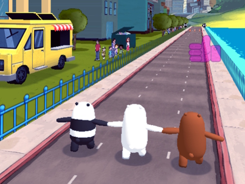 Гульня We Bare Bears Мядзведжы паркур  онлайн