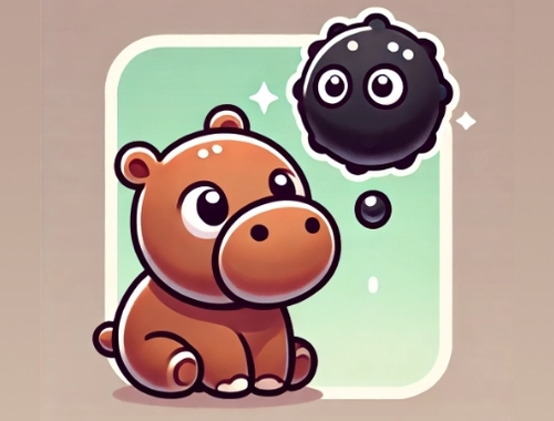 Гульня Схаваць Moodeng Hippo!  онлайн