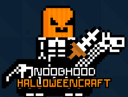 Гульня Noobhood Halloween Scraft онлайн