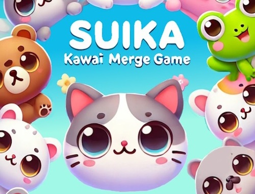 Гульня Гульня Suika Kawaii Merge  онлайн