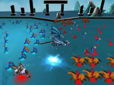 Гульня Battle Simulator - Пясочніца  онлайн