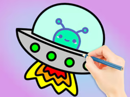 Гульня Кніжка-размалёўка: Galaxy Wander  онлайн