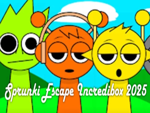 Гульня Sprunki Escape Incredibox 2025 онлайн