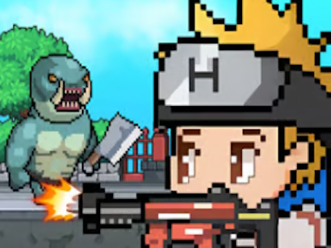 Гульня Mecha Shoot Pixel RPG онлайн