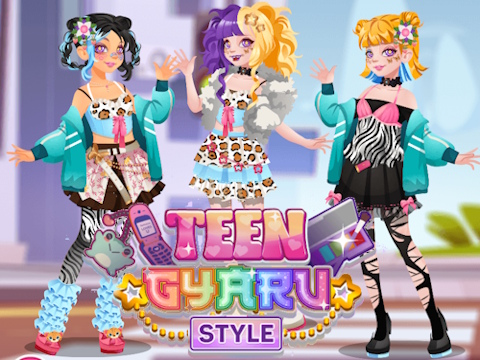 Гульня Падлеткавы стыль Gyaru  онлайн
