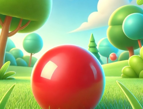 Гульня Чырвоны мяч 3D онлайн