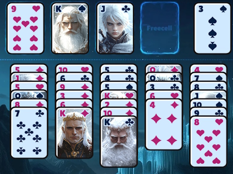 Гульня Замарожаны Freecell онлайн