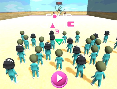 Гульня Гульня Squid 3D онлайн