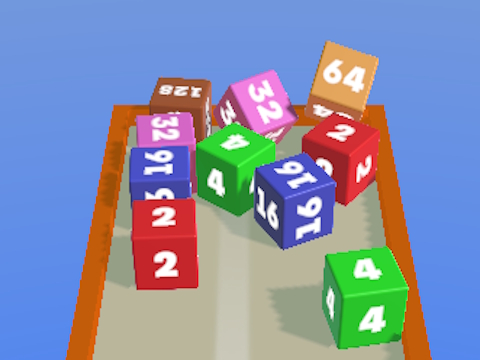 Гульня Зліццё кубоў 2048 3D  онлайн