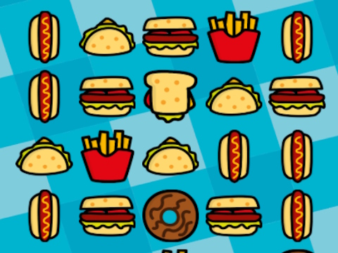 Гульня Гульня Food Match  онлайн