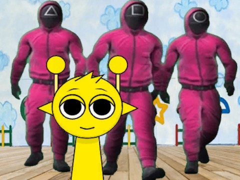 Гульня Sprunki ў Squid Game Chamber  онлайн