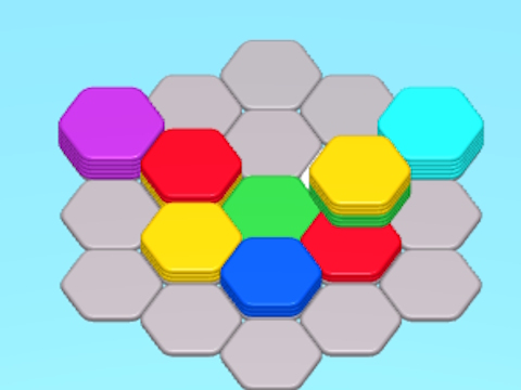 Гульня Hexa Stack Hort  онлайн