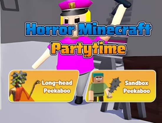 Гульня Жах Minecraft Partytime  онлайн