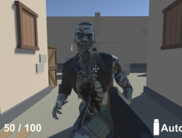 Гульня Zombie FPS онлайн