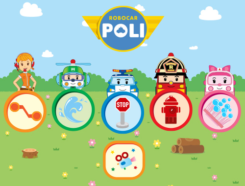Гульня Robocar Poli  онлайн