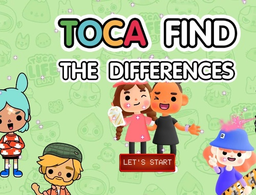 Гульня Toca знайдзіце адрозненні  онлайн