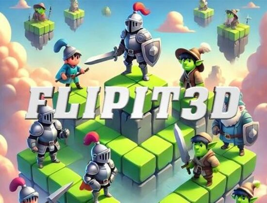 Гульня Flipit 3D онлайн