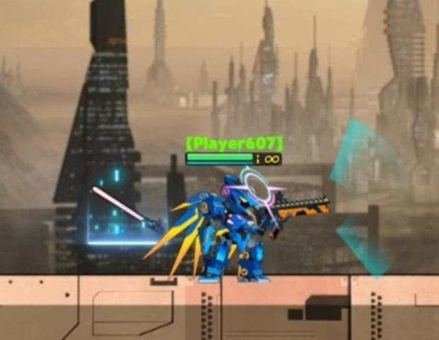 Гульня Ваенныя робаты Battle Mech Arena  онлайн