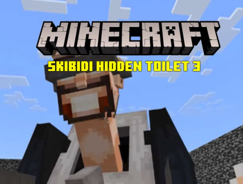 Гульня Minecraft Skibidi схаваны туалет 3  онлайн