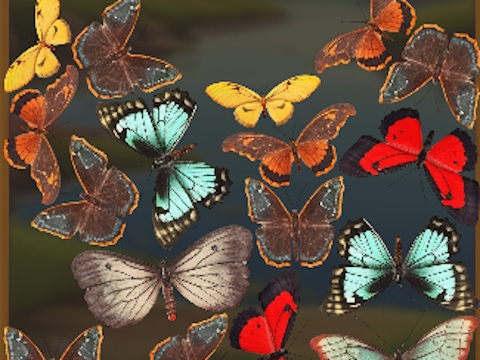 Гульня MergeButerfly: 2048! онлайн