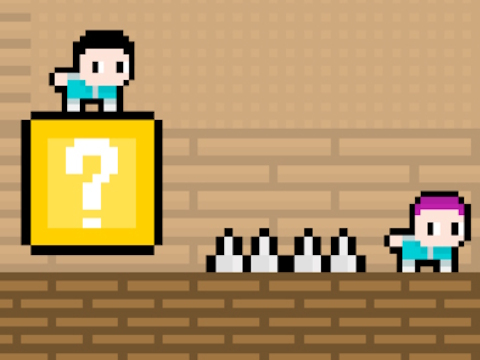 Гульня Pixcade 2 гульца ўцёкі  онлайн