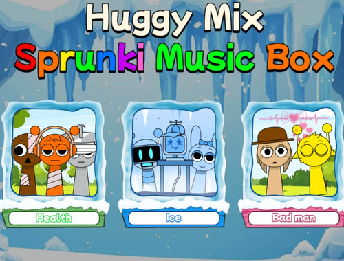 Гульня Huggy Mix Sprunki Music Box онлайн