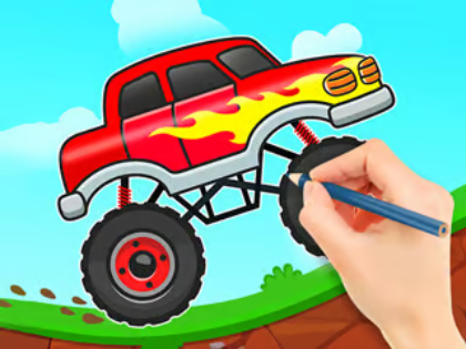 Гульня Кніга размалёўкі: Monster Truck  онлайн