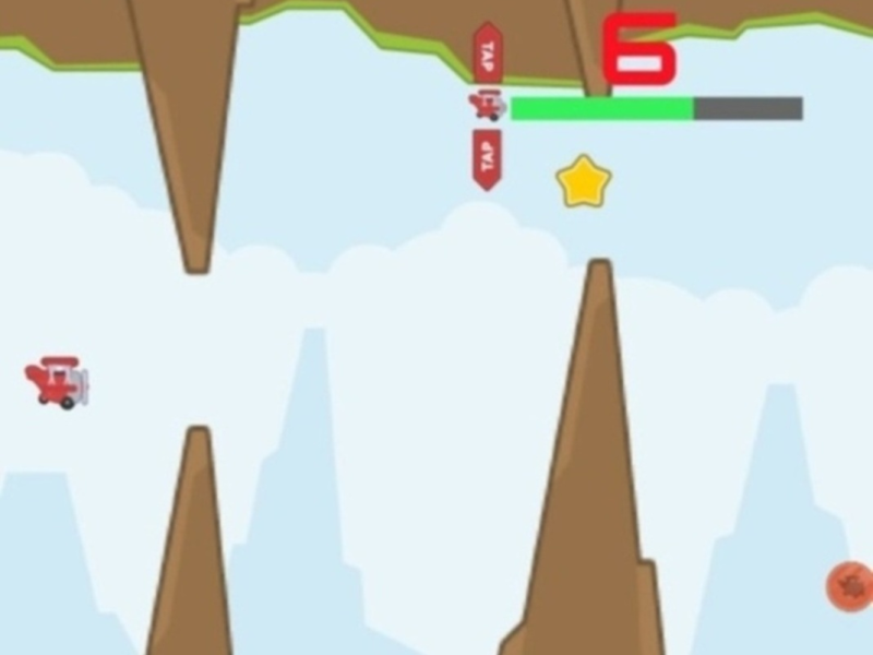 Гульня Flappy палёт  онлайн