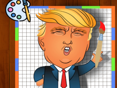 Гульня Час афарбоўкі Трампа  онлайн