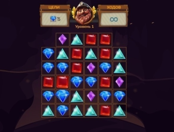 Гульня Quest Quest Jewel Miner  онлайн